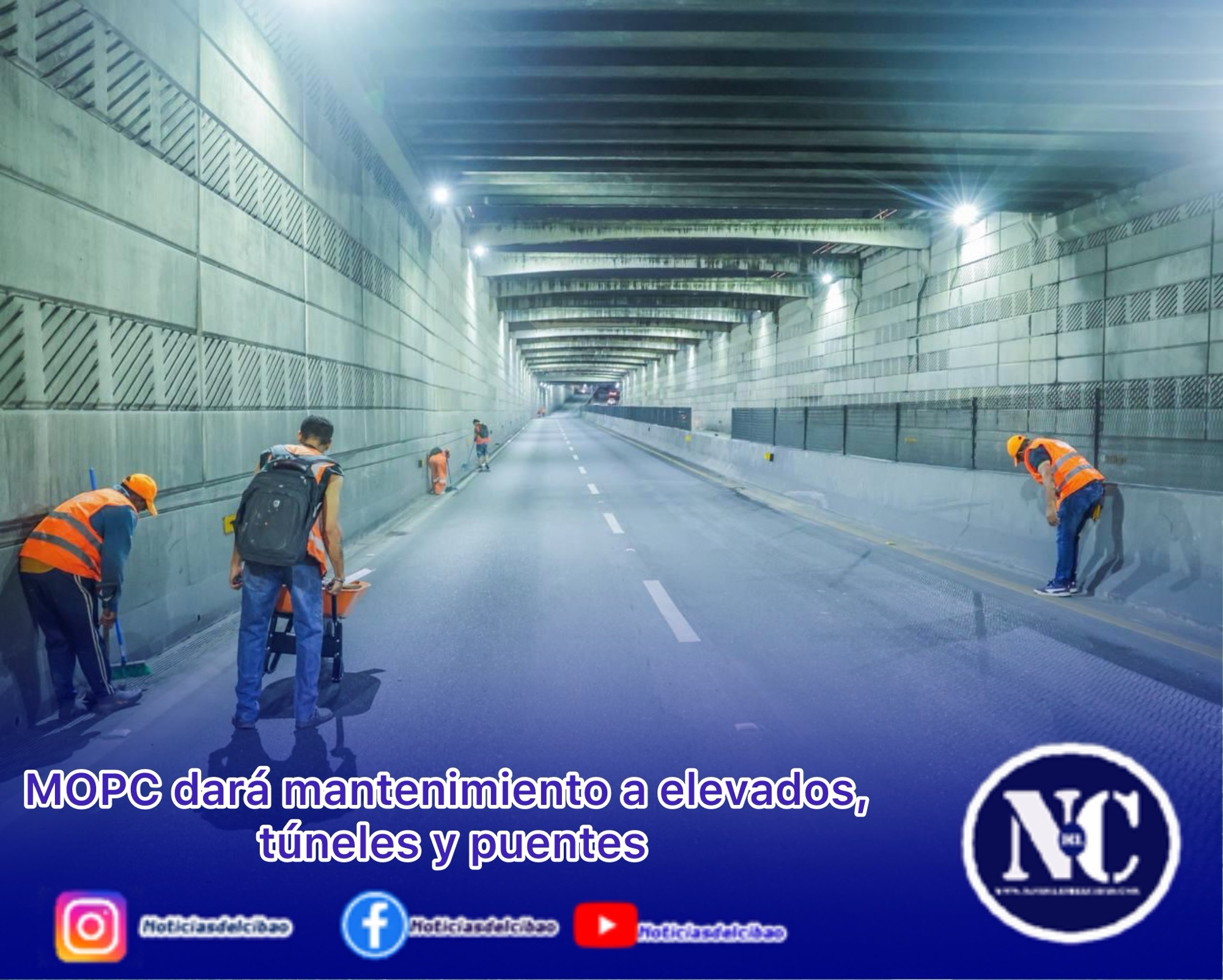 MOPC dará mantenimiento a elevados, túneles y puentes