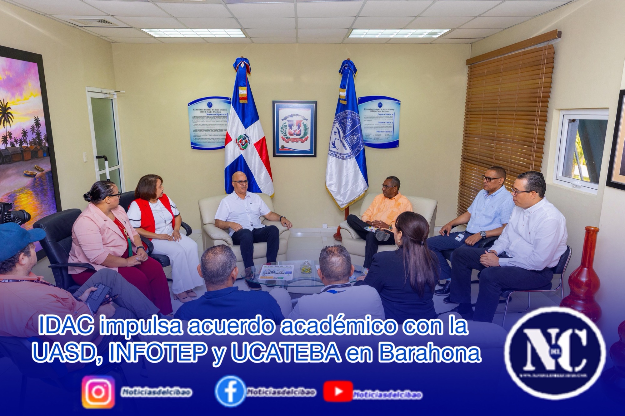 IDAC impulsa acuerdo académico con la UASD, INFOTEP y UCATEBA en Barahona