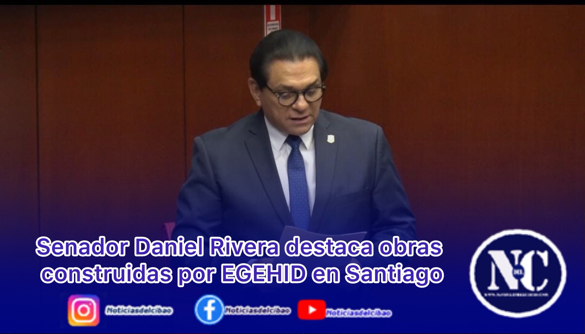 Senador Daniel Rivera destaca obras construidas por EGEHID en Santiago