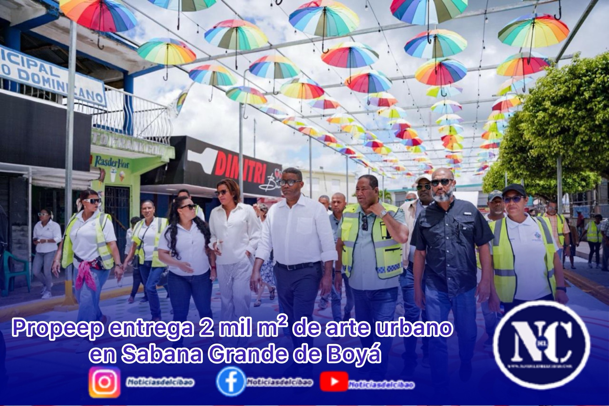 Propeep entrega 2 mil m² de arte urbano en Sabana Grande de Boyá