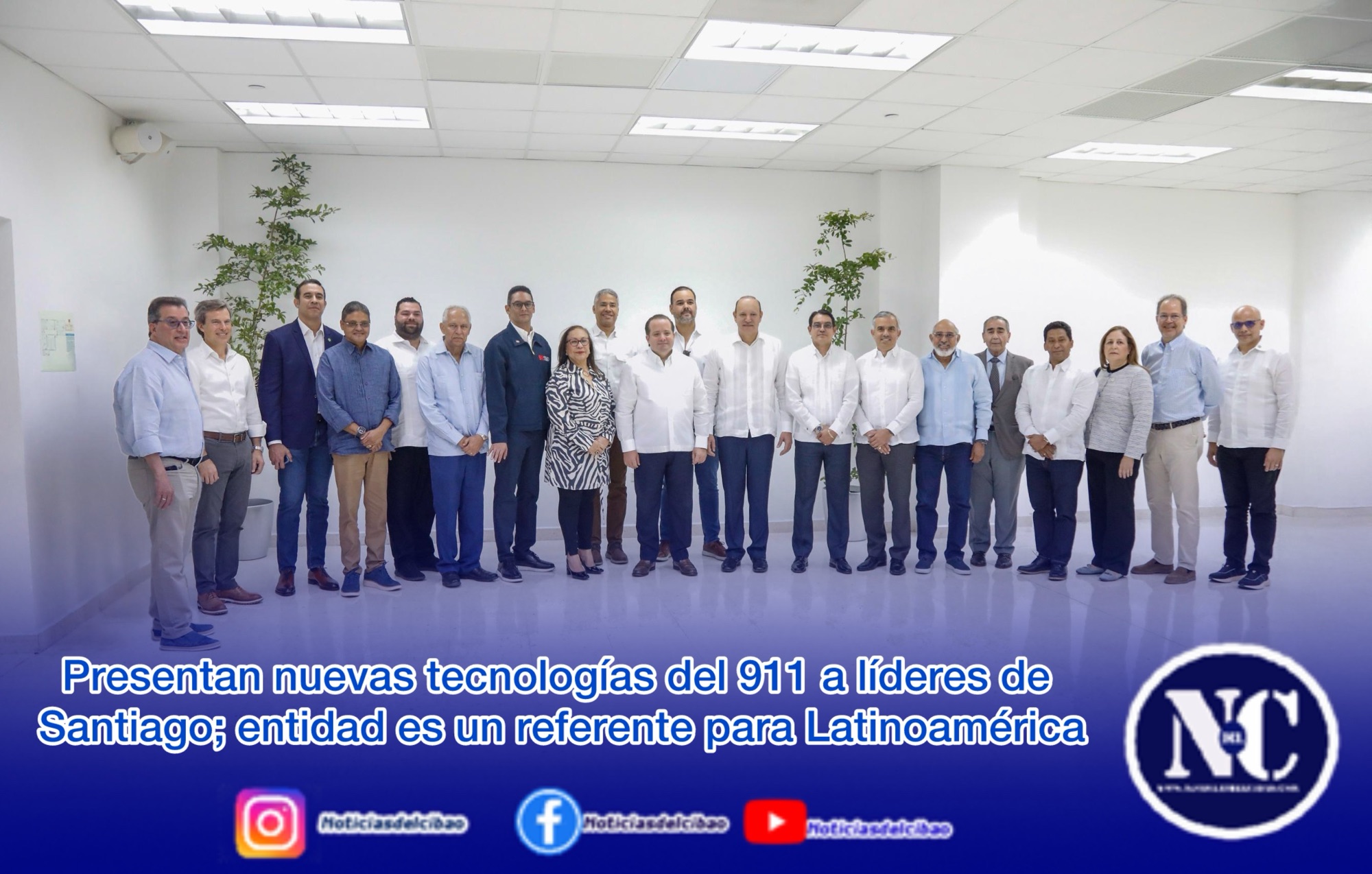 Presentan nuevas tecnologías del 911 a líderes de Santiago; entidad es un referente para Latinoamérica