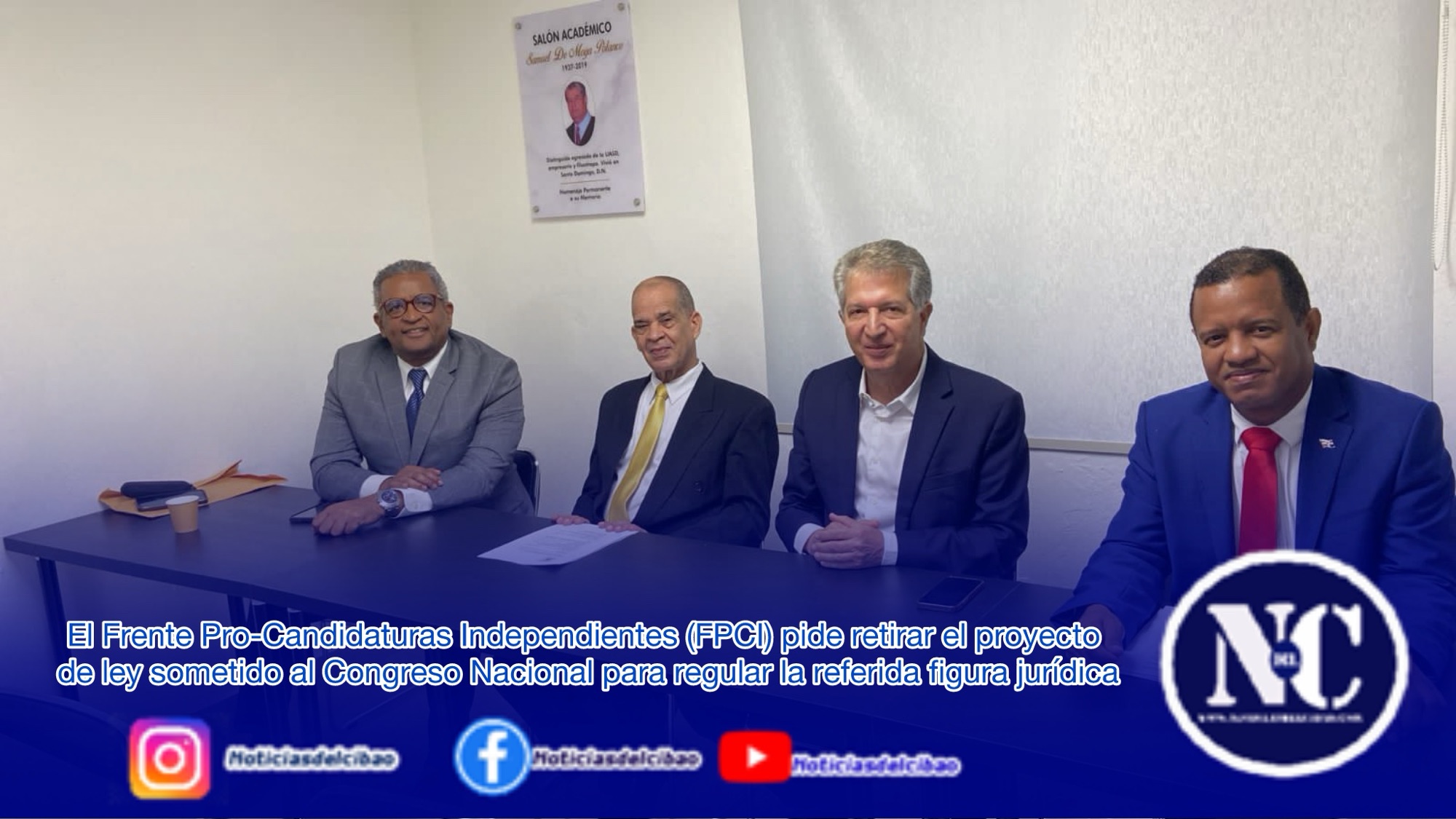 El Frente Pro-Candidaturas Independientes (FPCI) emplazó a retirar el proyecto de ley sometido al Congreso Nacional para regular la referida figura jurídica