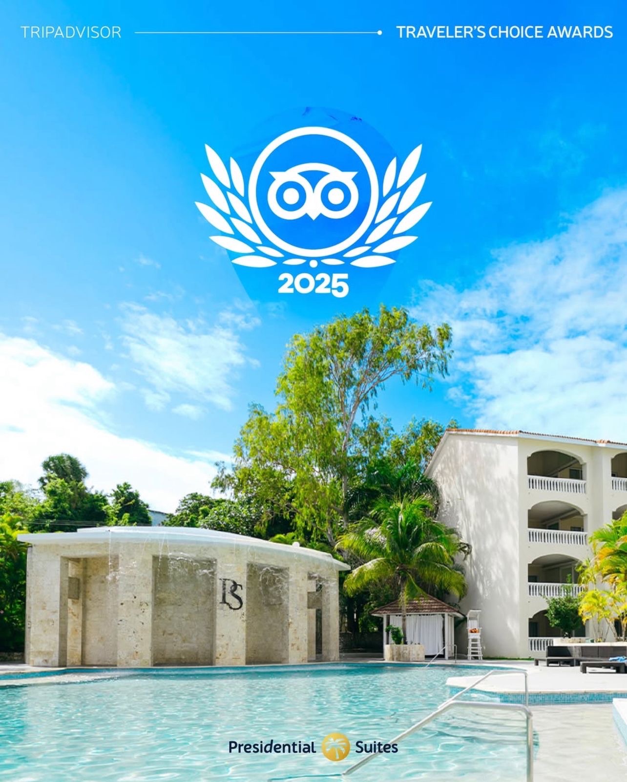 Lifestyle Presidential Suites Puerto Plata gana el premio Travelers’ Choice 2025 de Tripadvisor.