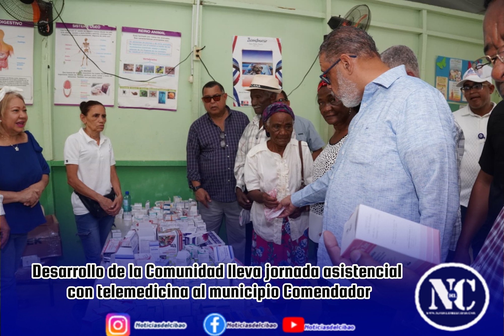 Desarrollo de la Comunidad lleva jornada asistencial con telemedicina al municipio Comendador