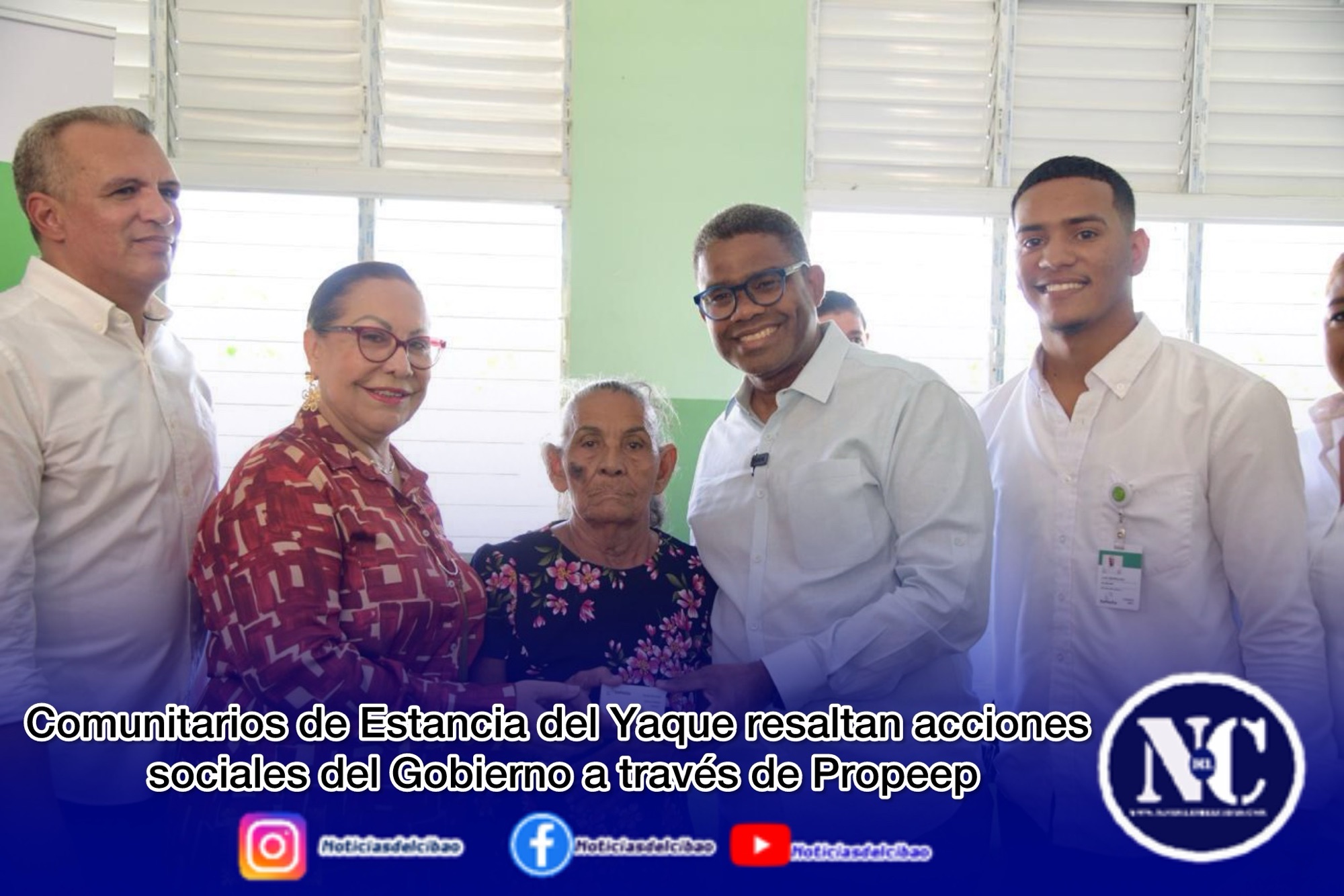 Comunitarios de Estancia del Yaque resaltan acciones sociales del Gobierno a través de Propeep