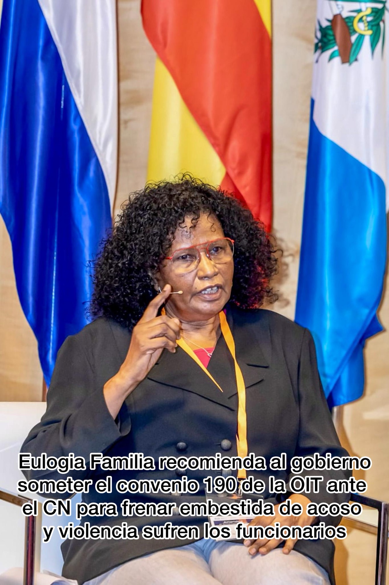 Eulogia Familia recomienda al gobierno someter el convenio 190 de la OIT ante el CN para frenar embestida de acoso y violencia sufren los funcionarios