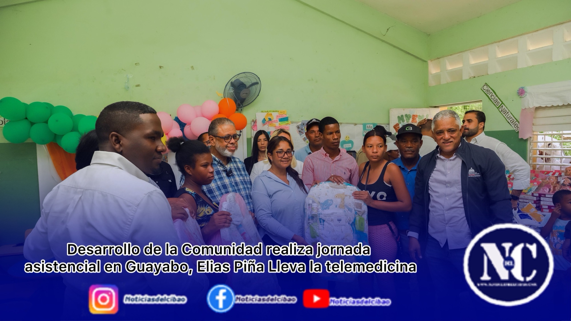 Desarrollo de la Comunidad realiza jornada asistencial en Guayabo, Elias PiñaLleva la telemedicina