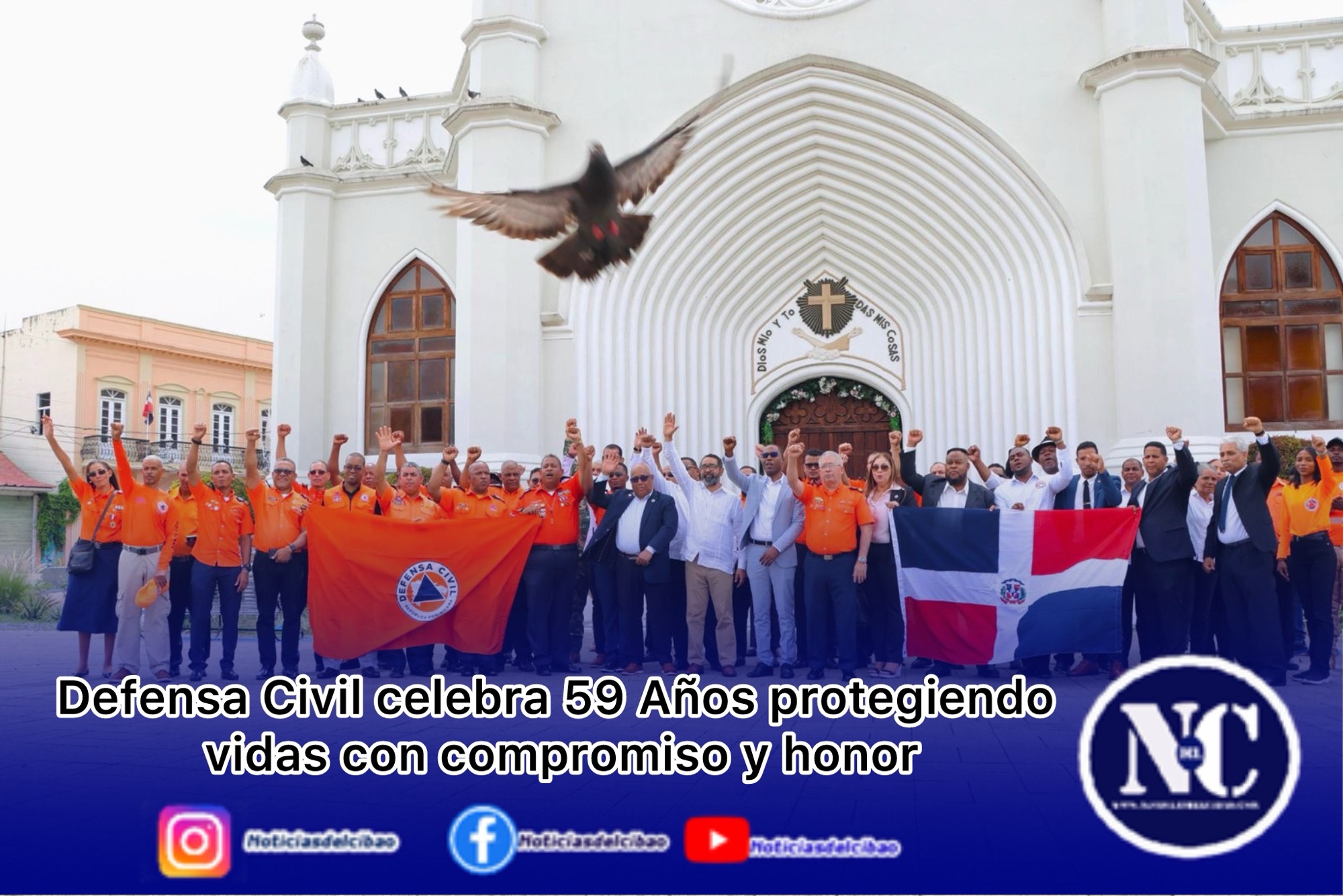 Defensa Civil celebra 59 Años protegiendo vidas con compromiso y honor