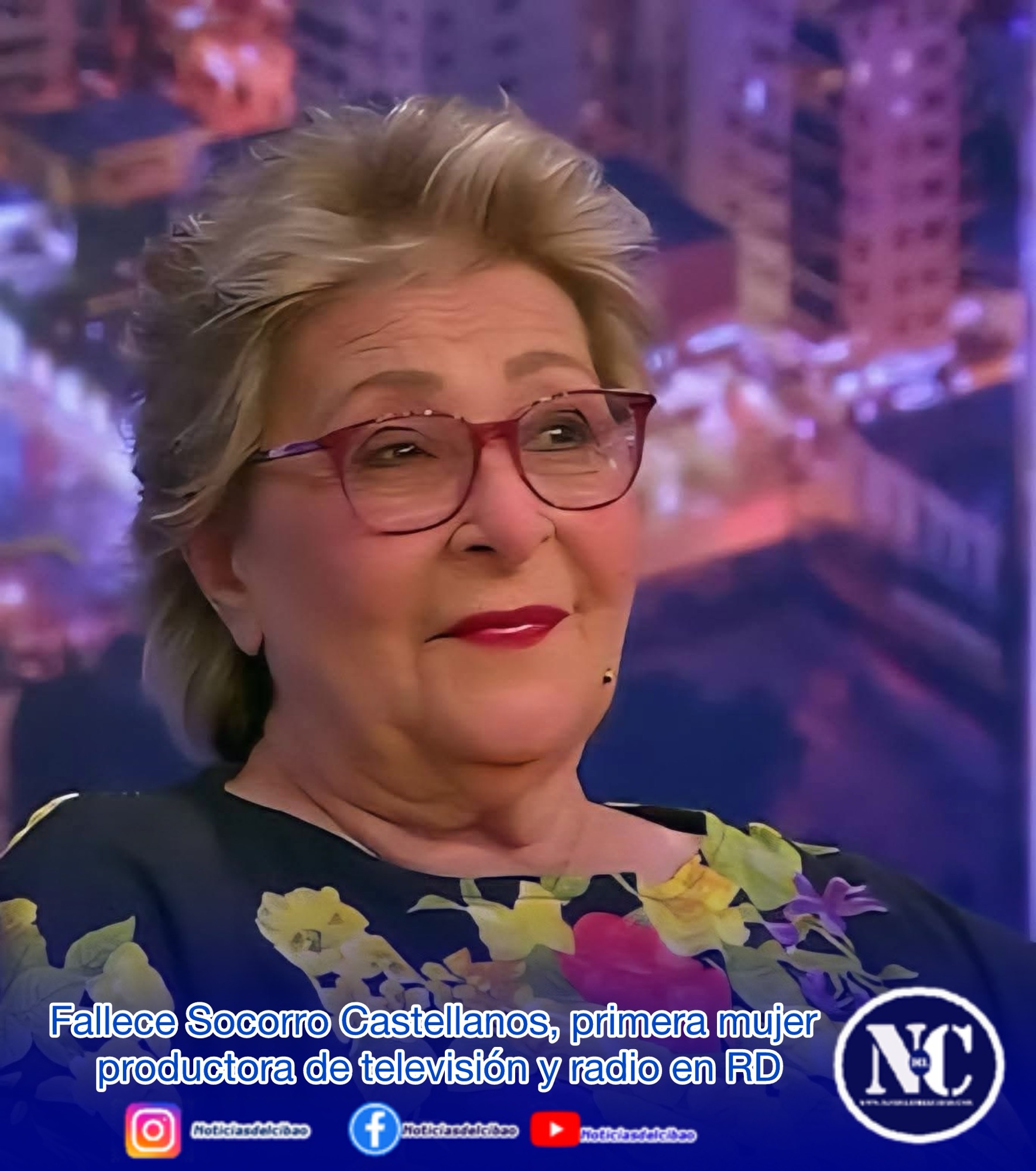 Fallece Socorro Castellanos, primera mujer productora de televisión y radio en RD