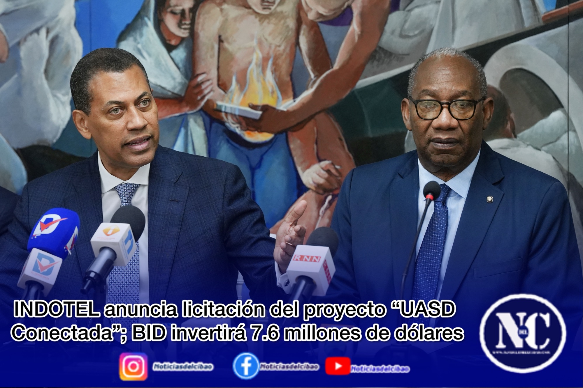 INDOTEL anuncia licitación del proyecto “UASD Conectada”; BID invertirá 7.6 millones de dólares