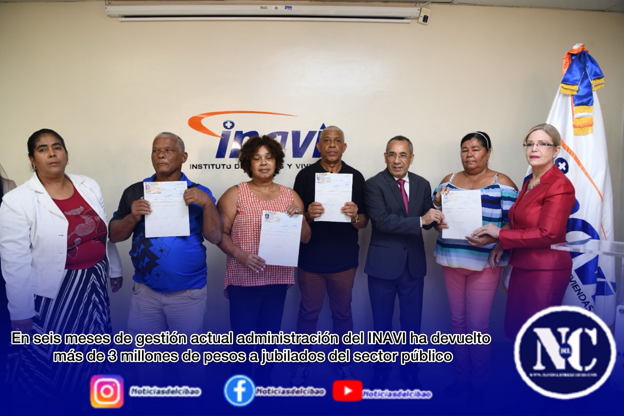 En seis meses de gestión actual administración del INAVI ha devuelto más de 3 millones de pesos a jubilados del sector público