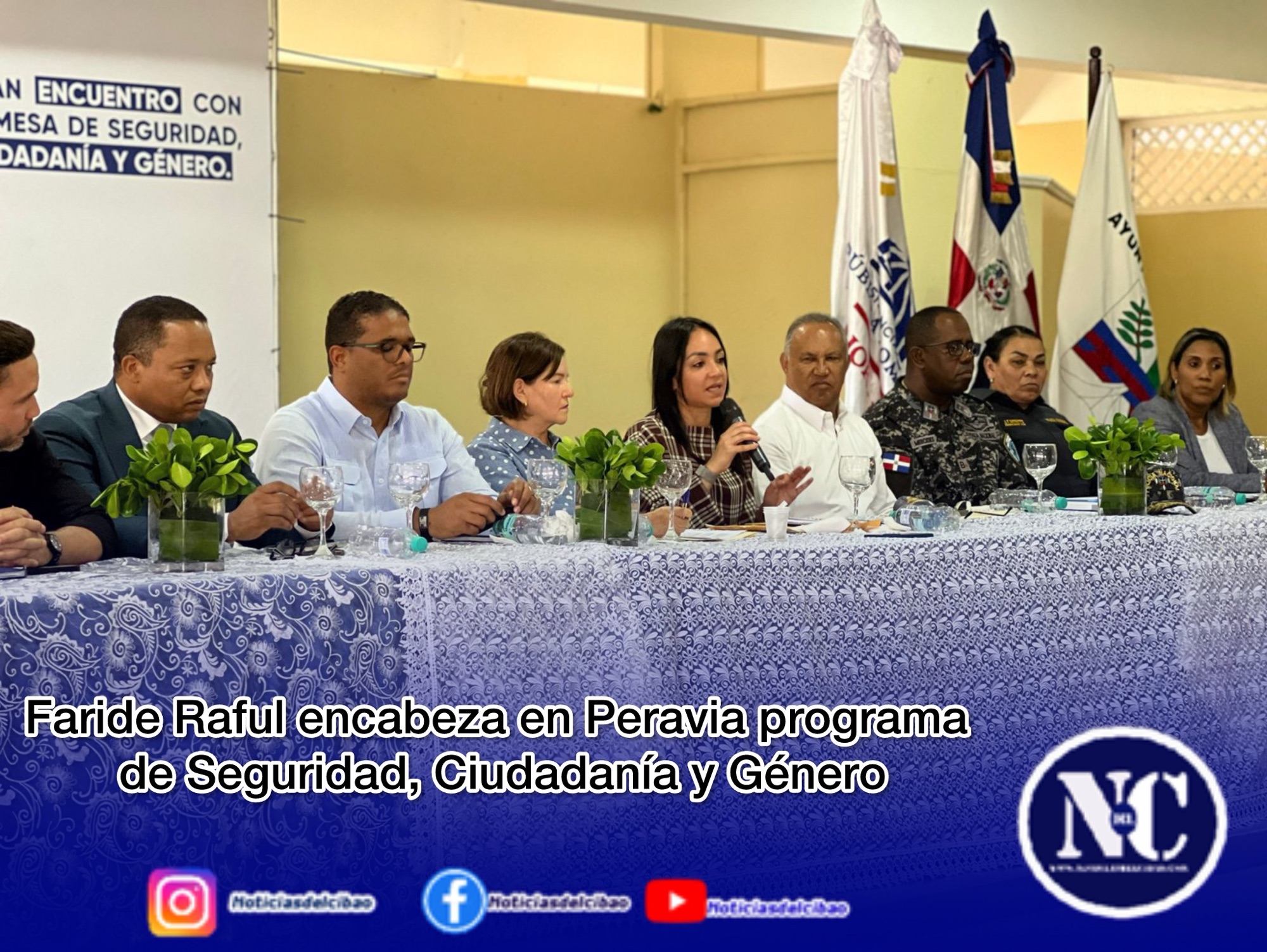 Faride Raful encabeza en Peravia programa de Seguridad, Ciudadanía y Género