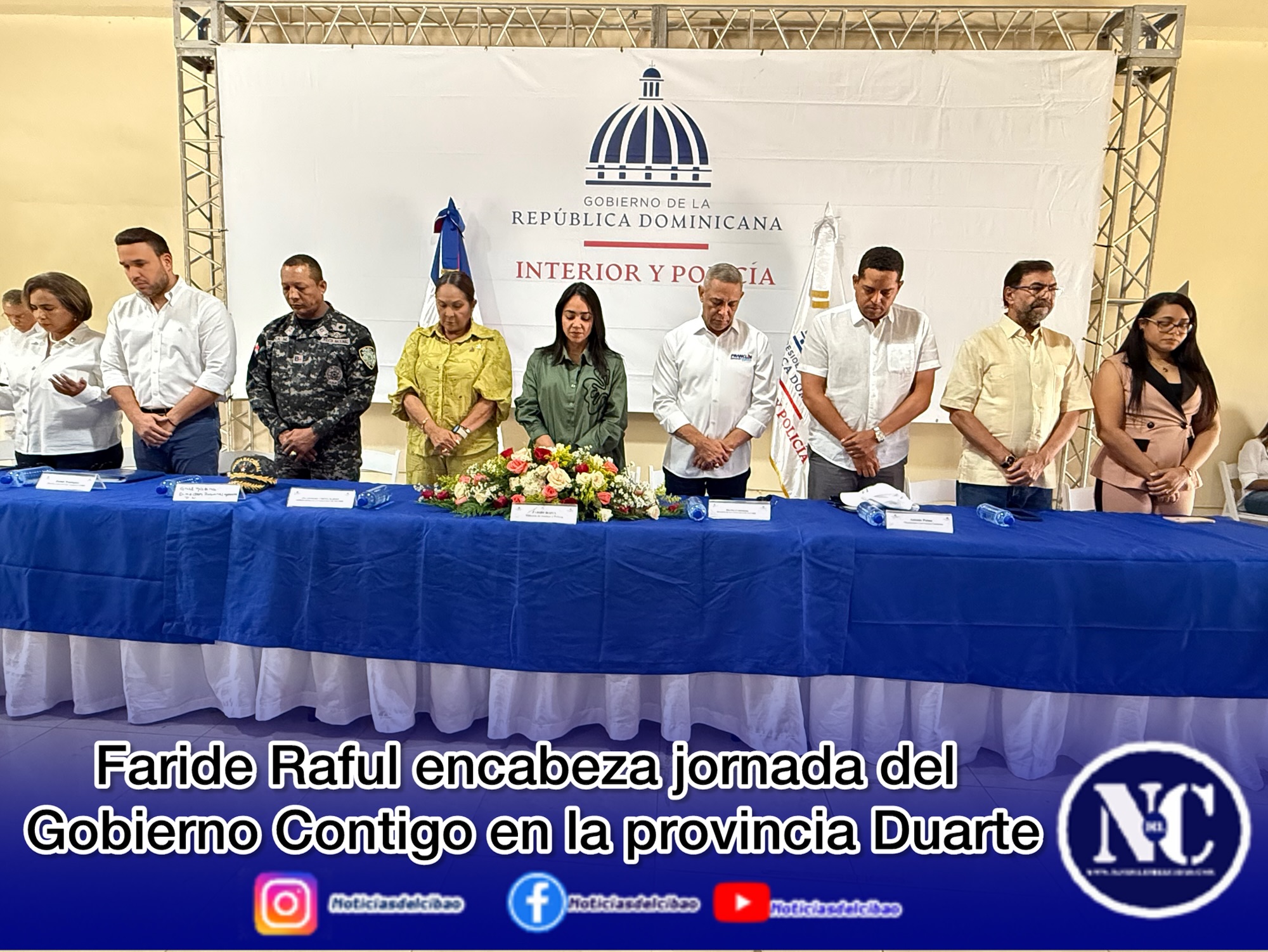 Faride Raful encabeza jornada del Gobierno Contigo en la provincia Duarte