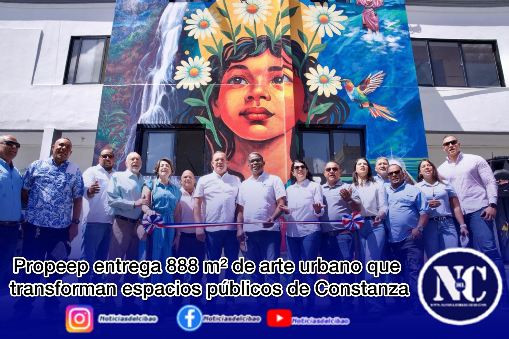 Propeep entrega 888 m² de arte urbano que transforman espacios públicos de Constanza