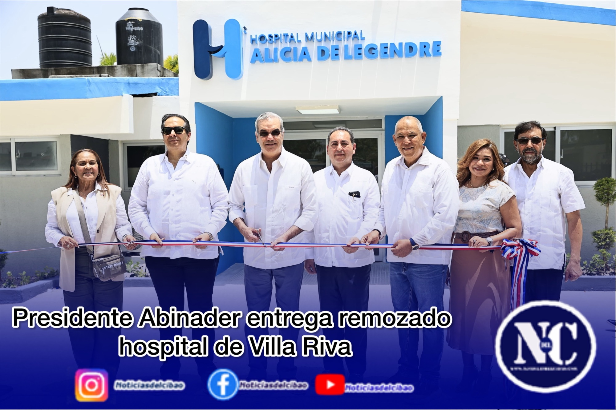 Presidente Abinader entrega remozado hospital de Villa Riva