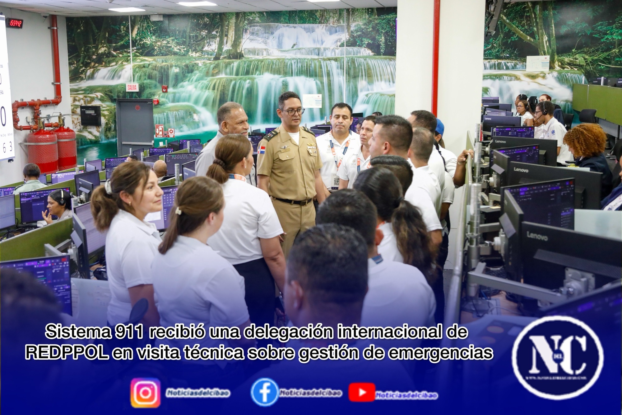 Sistema 911 recibió una delegación internacional de REDPPOL en visita técnica sobre gestión de emergencias