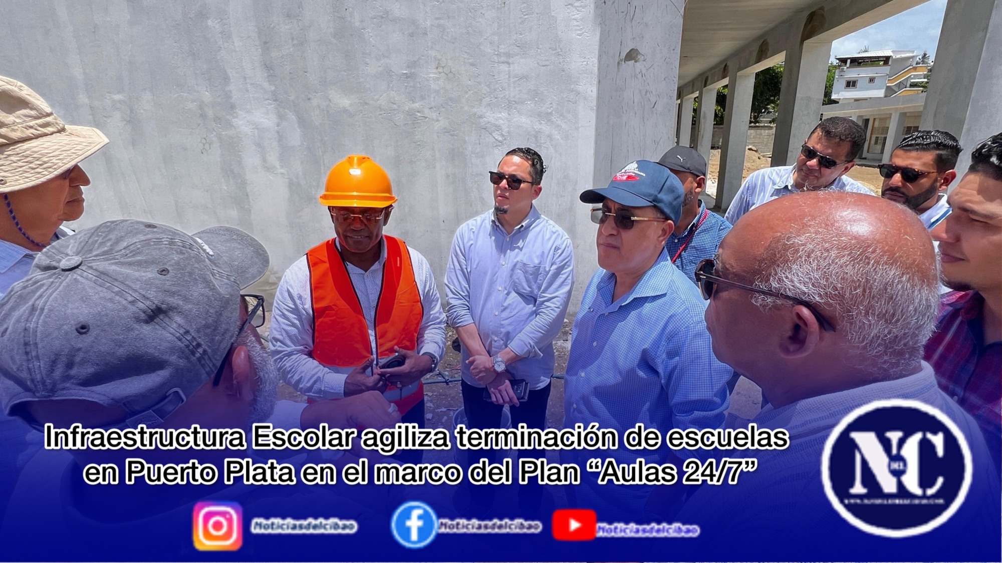 Infraestructura Escolar agiliza terminación de escuelas en Puerto Plata en el marco del Plan “Aulas 24/7”
