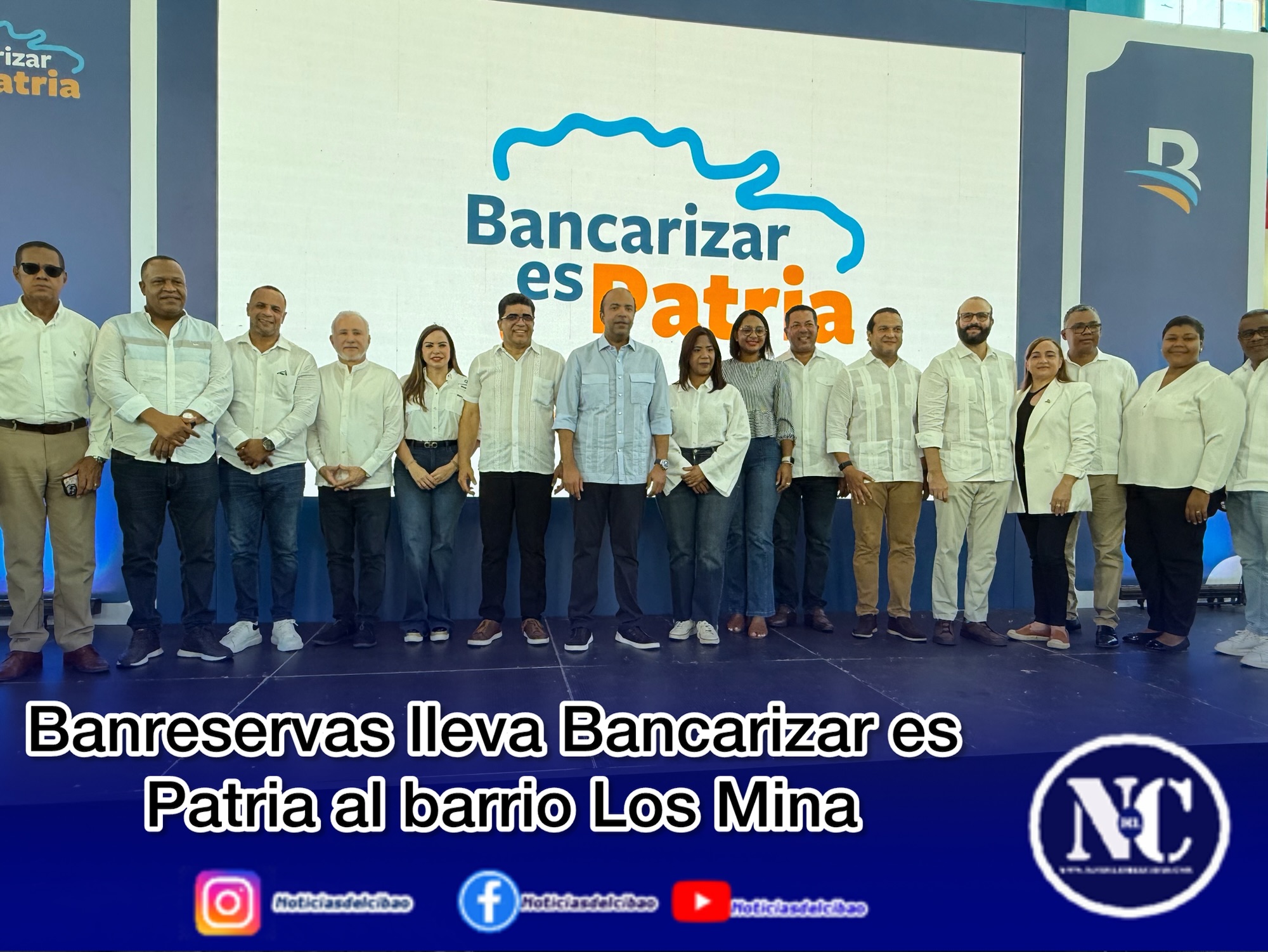 Banreservas lleva Bancarizar es Patria al barrio Los Mina
