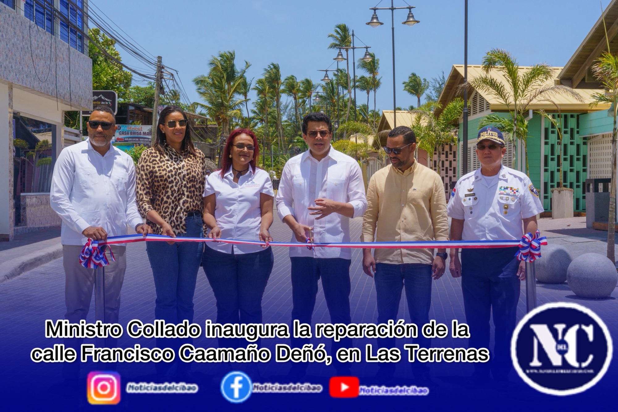Ministro Collado inaugura la reparación de la calle Francisco Caamaño Deñó,&nbsp;en Las Terrenas