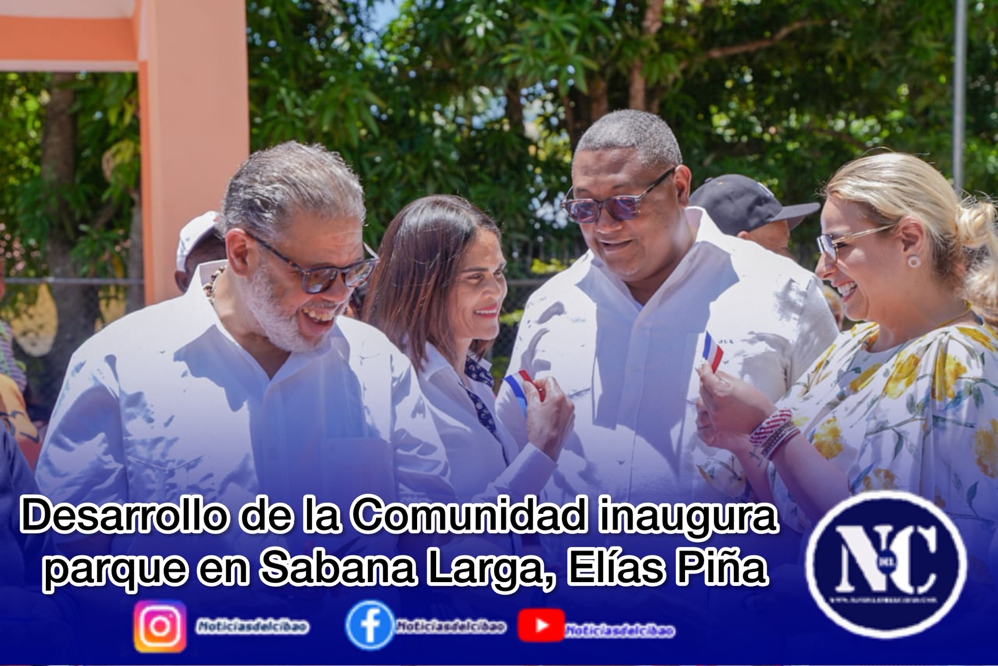 Desarrollo de la Comunidad inaugura parque en Sabana Larga, Elías Piña