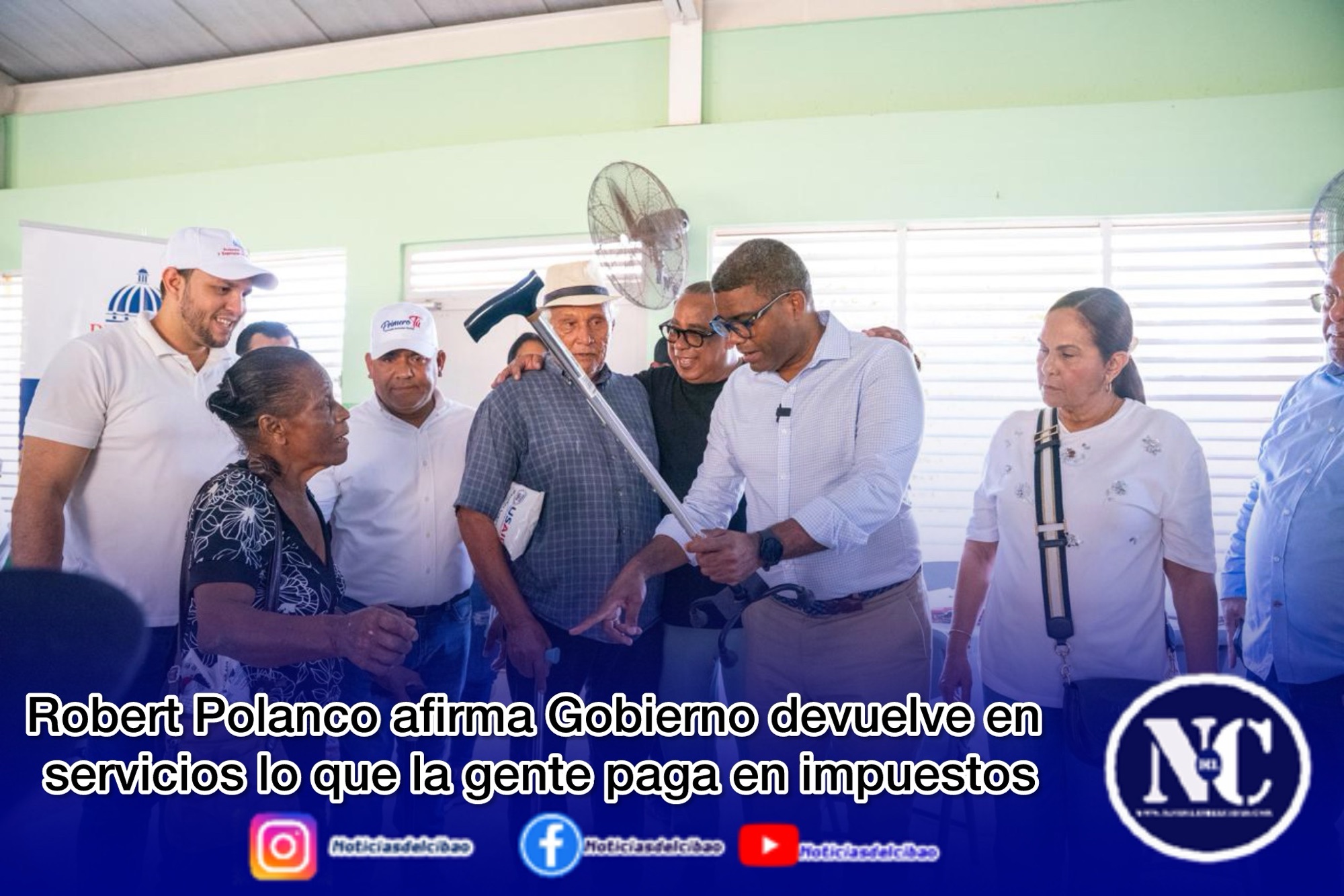 Robert Polanco afirma Gobierno devuelve en servicios lo que la gente paga en impuestos