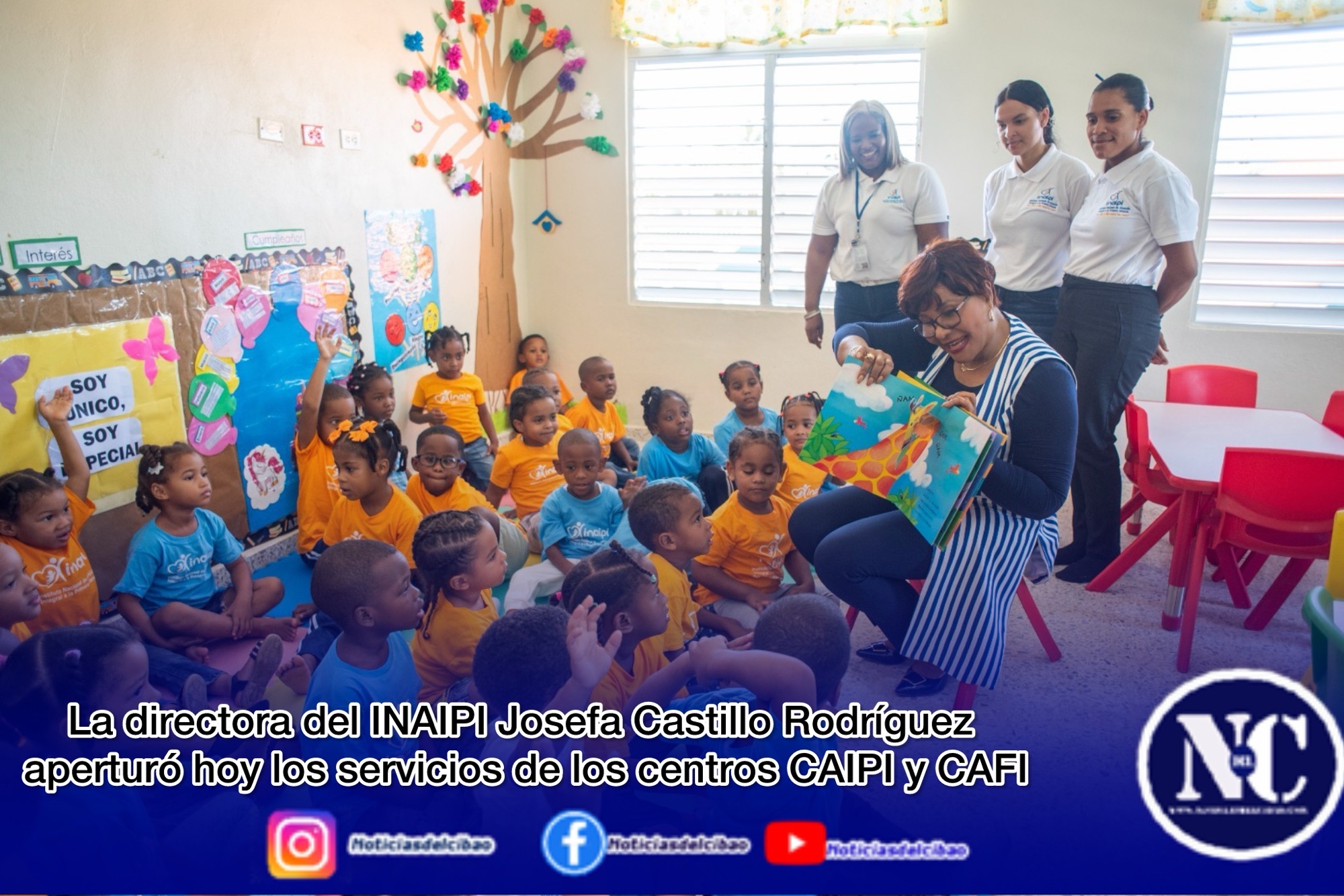 La directora del INAIPI Josefa Castillo Rodríguez aperturó hoy los servicios de los centros CAIPI y CAFI