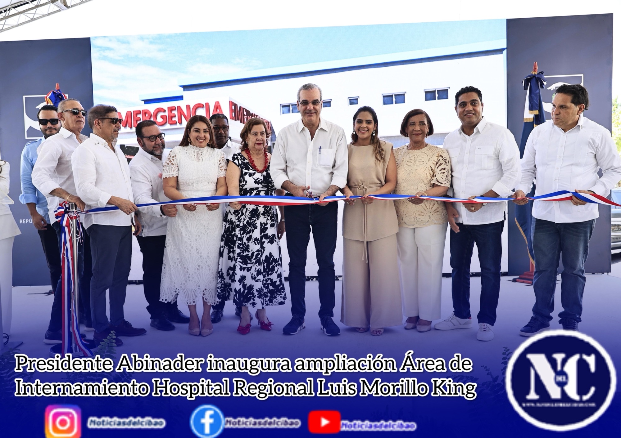 Presidente Abinader inaugura ampliación Área de Internamiento Hospital Regional Luis Morillo King