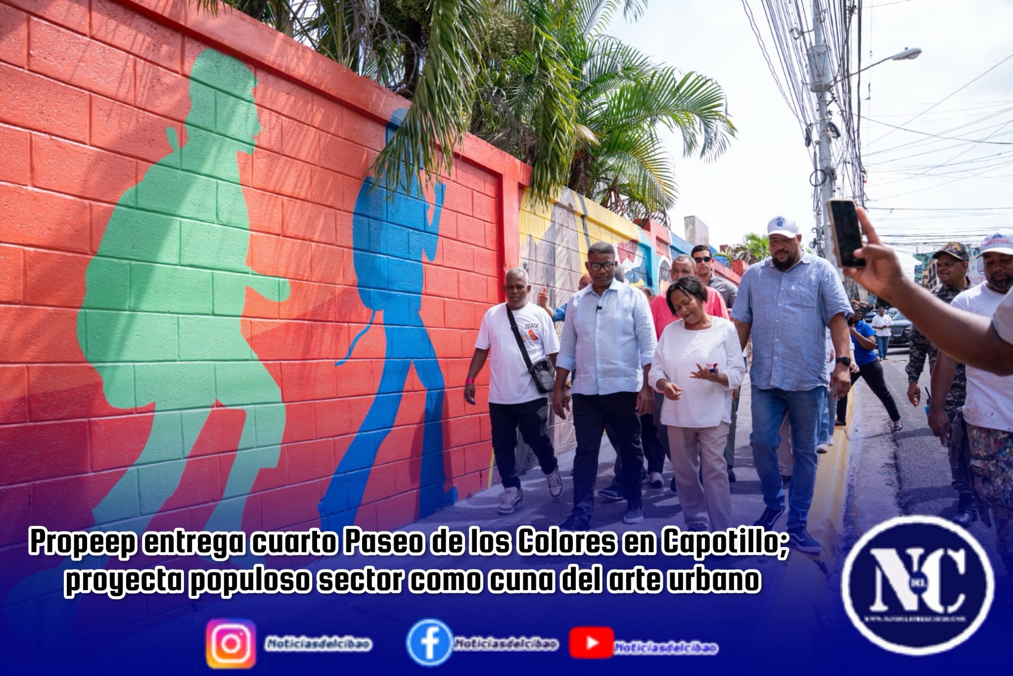 Propeep entrega cuarto Paseo de los Colores en Capotillo; proyecta populoso sector como cuna del arte urbano