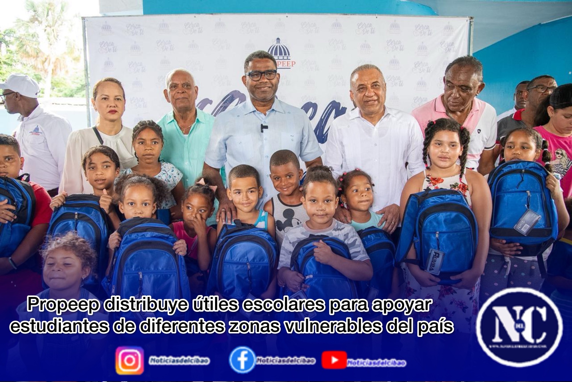 Propeep distribuye útiles escolares para apoyar estudiantes de diferentes zonas vulnerables del país