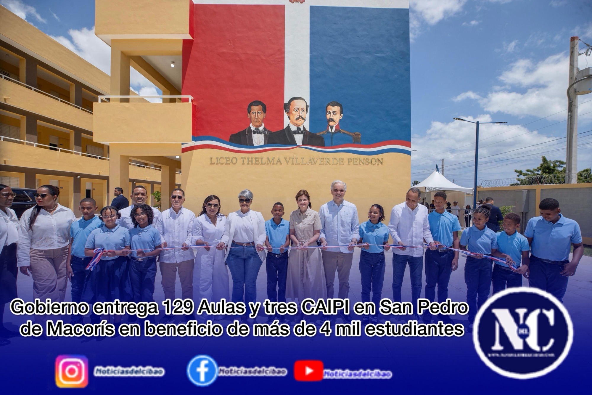 Gobierno entrega 129 Aulas y tres CAIPI en San Pedro de Macorís en beneficio de más de 4 mil estudiantes