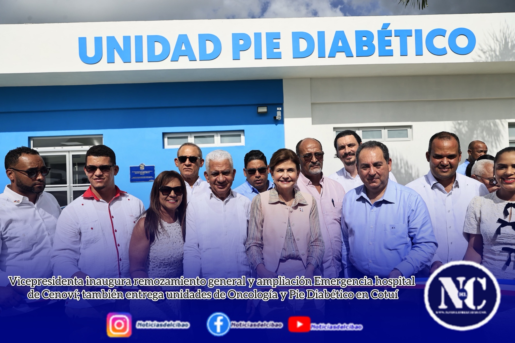 Vicepresidenta inaugura remozamiento general y ampliación Emergencia hospital de Cenoví; también entrega unidades de Oncología y Pie Diabético en Cotuí