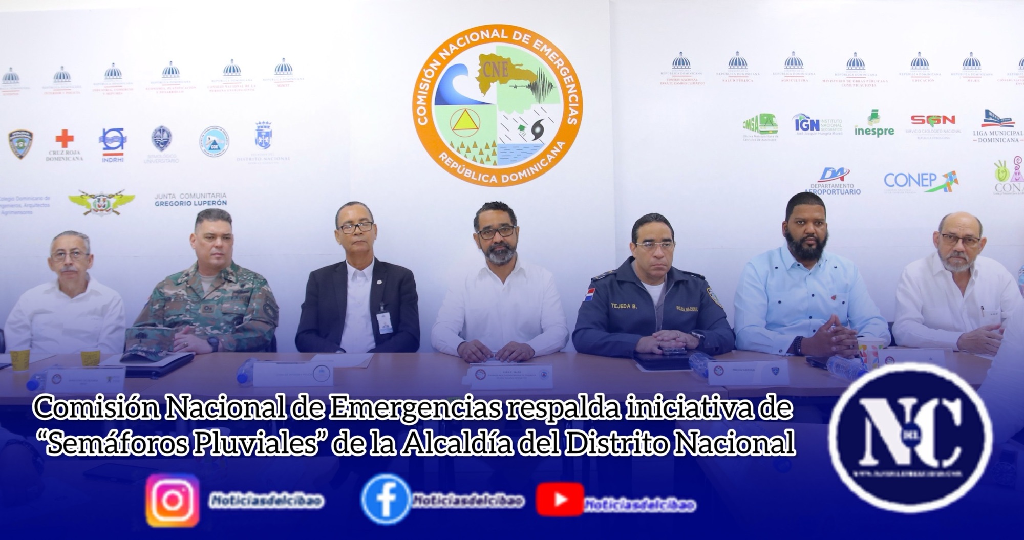 Comisión Nacional de Emergencias respalda iniciativa de “Semáforos Pluviales” de la Alcaldía del Distrito Nacional