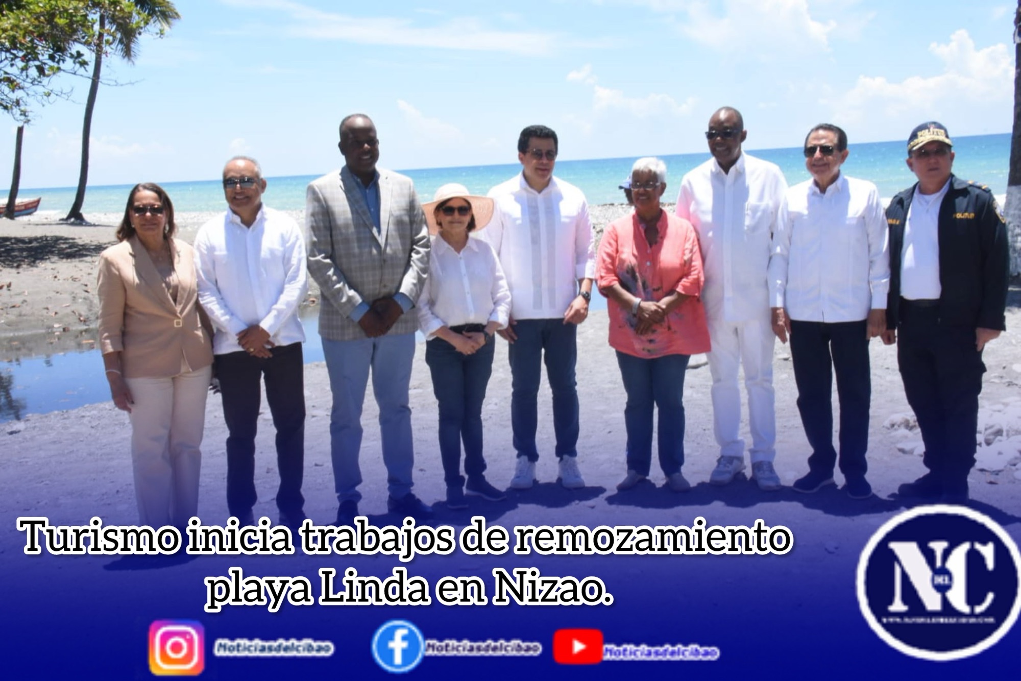 Turismo inicia trabajos de remozamiento playa Linda en Nizao.