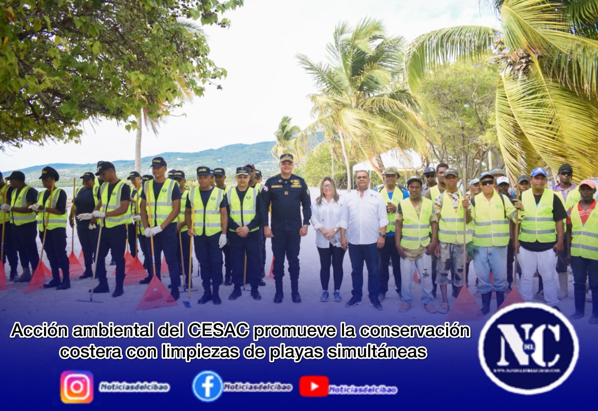 Acción ambiental del CESAC promueve la conservación costera con limpiezas de playas simultáneas