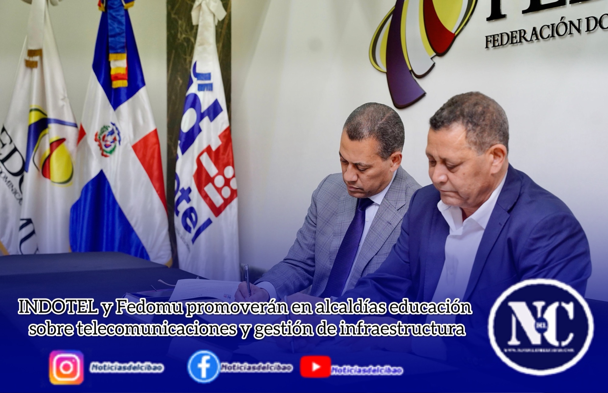 INDOTEL y Fedomu promoverán en alcaldías educación sobre telecomunicaciones y gestión de infraestructura