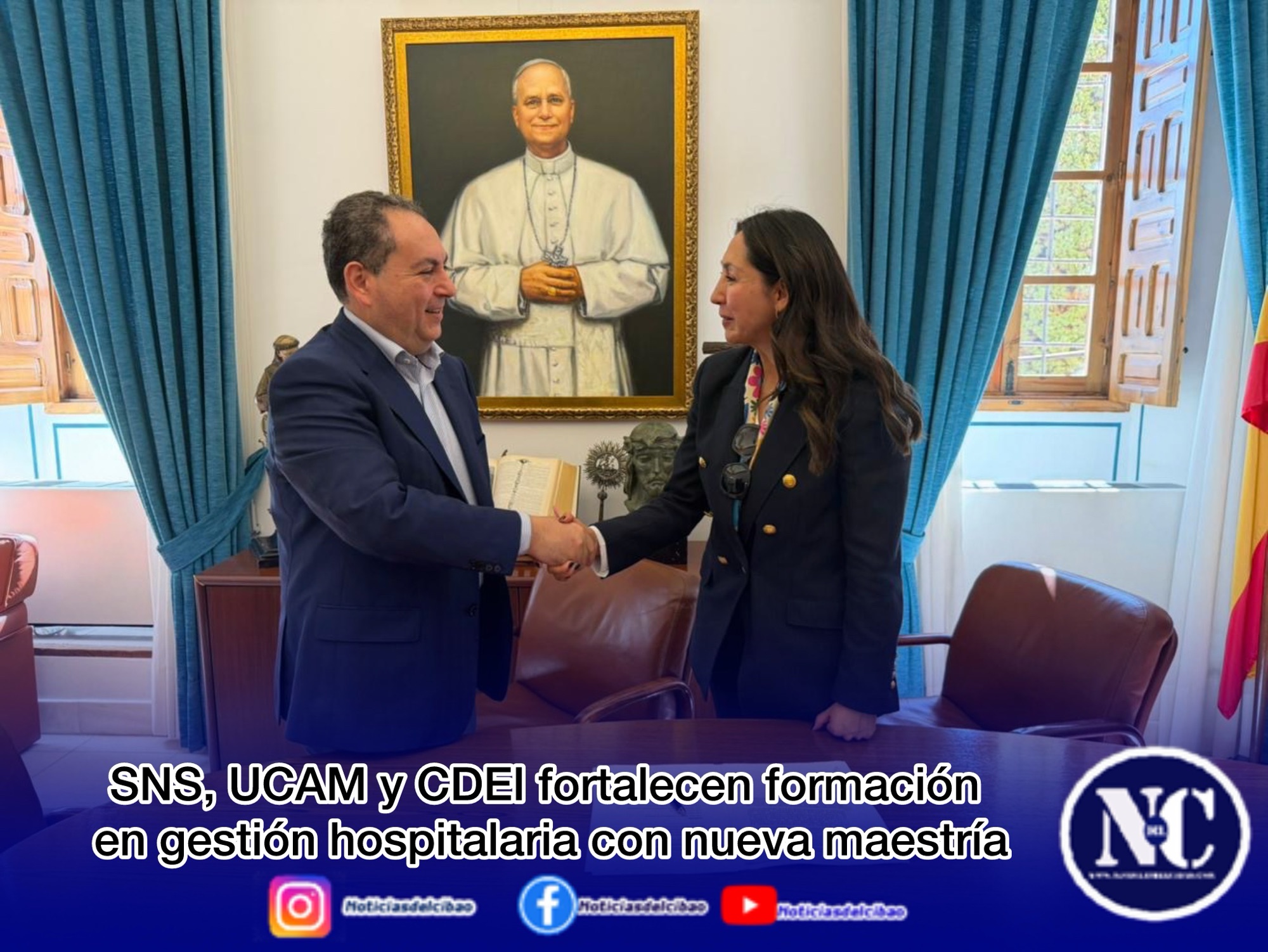 SNS, UCAM y CDEI fortalecen formación en gestión hospitalaria con nueva maestría