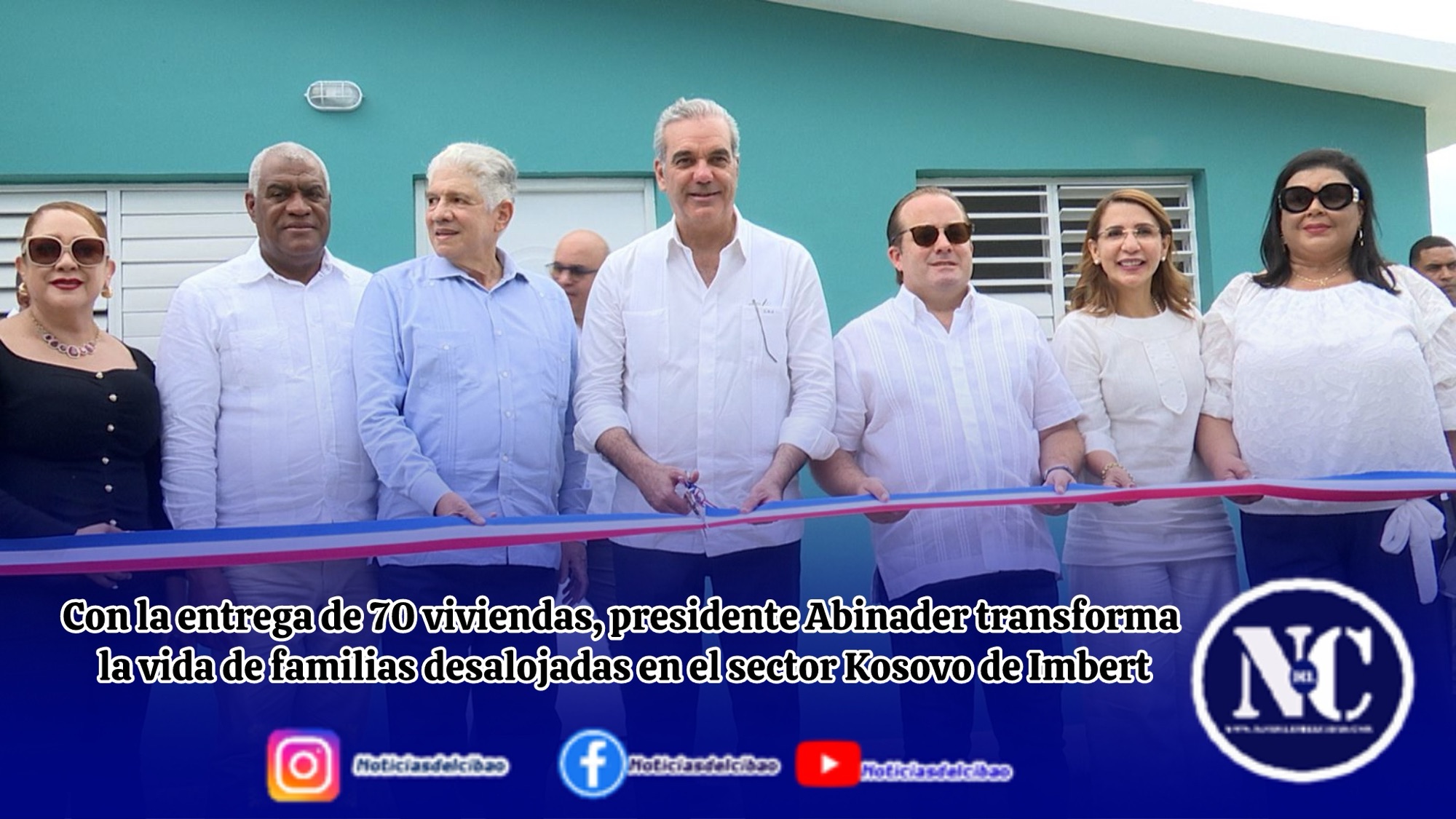 Con la entrega de 70 viviendas, presidente Abinader transforma la vida de familias desalojadas en el sector Kosovo de Imbert