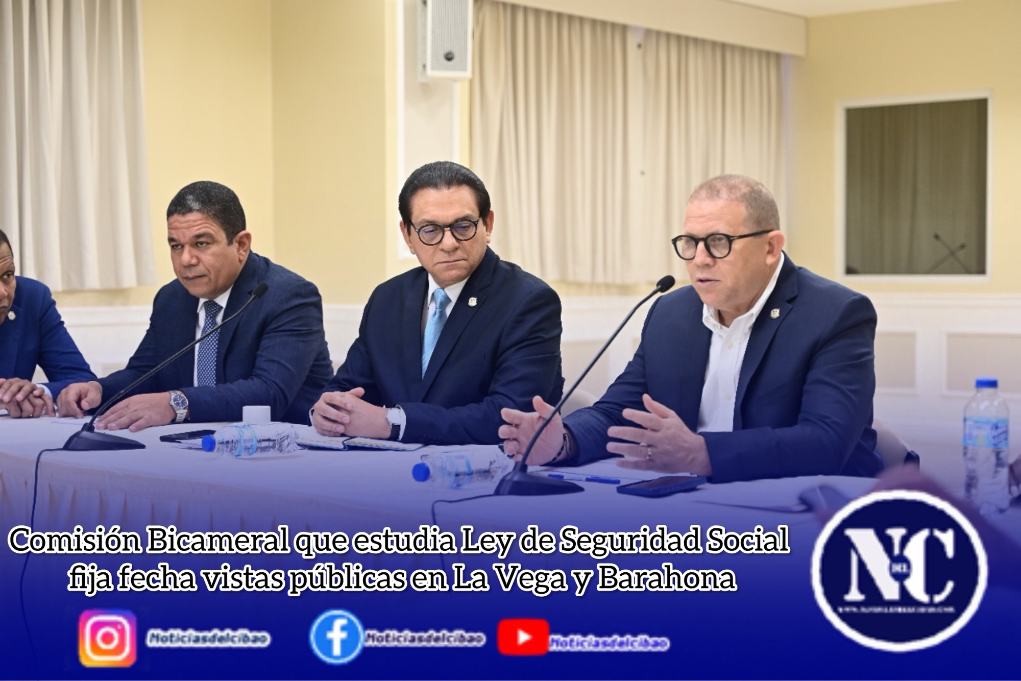 Comisión Bicameral que estudia Ley de Seguridad Social fija fecha vistas públicas en La Vega y Barahona