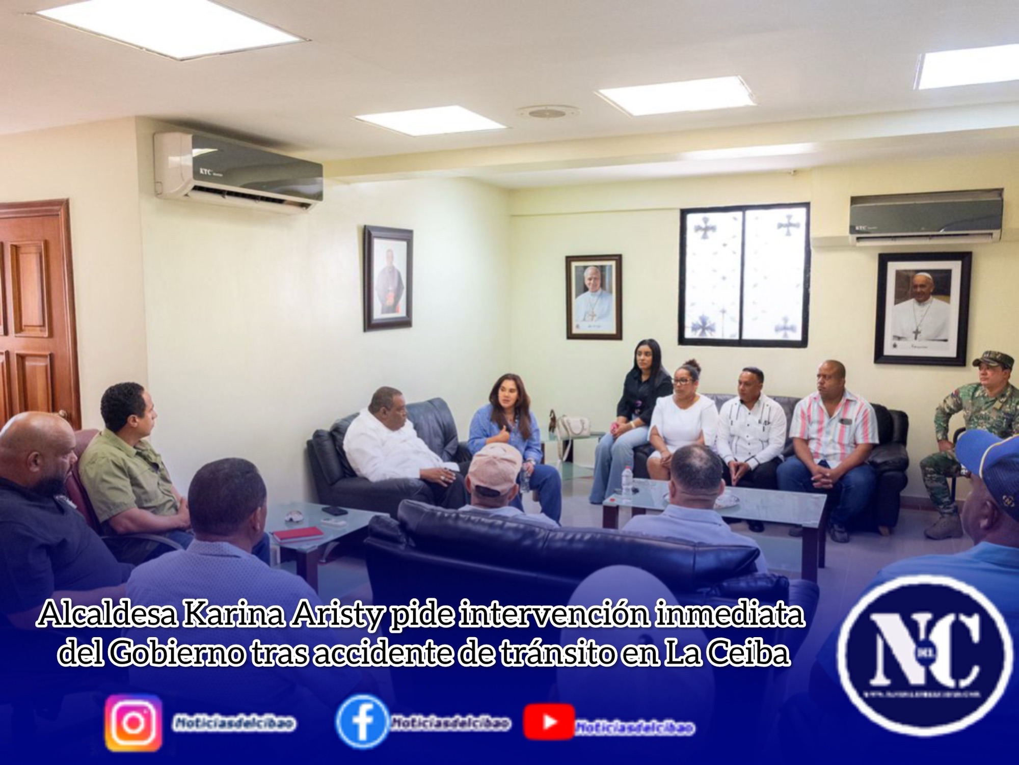 Alcaldesa Karina Aristy pide intervención inmediata del Gobierno tras accidente de tránsito en La Ceiba