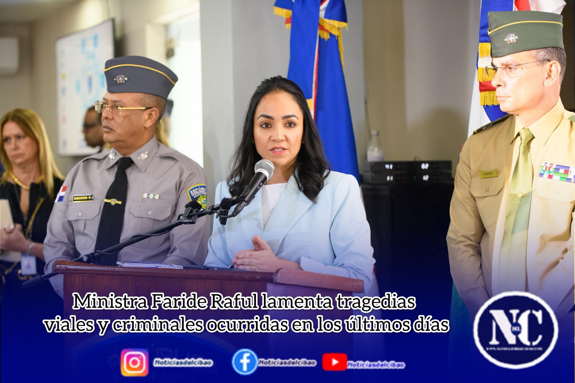 Ministra Faride Raful lamenta tragedias viales y criminales ocurridas en los últimos días