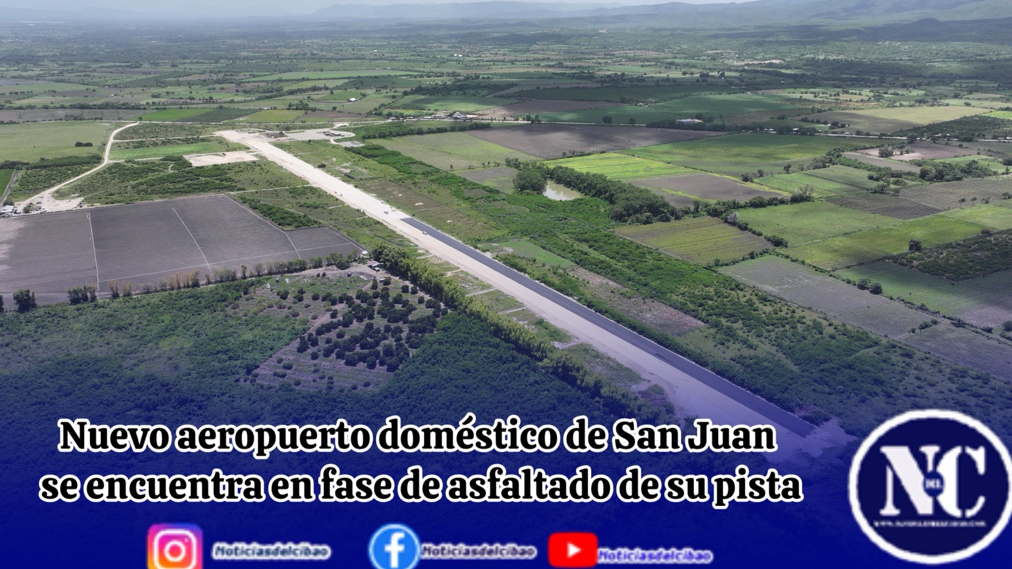 Nuevo aeropuerto doméstico de San Juan se encuentra en fase de asfaltado de su pista
