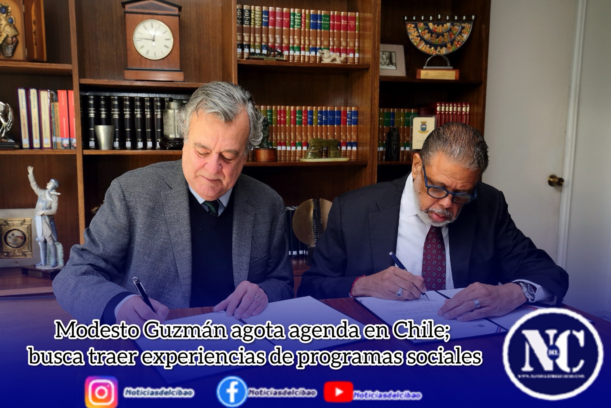 Modesto Guzmán agota agenda en Chile; busca traer experiencias de programas sociales