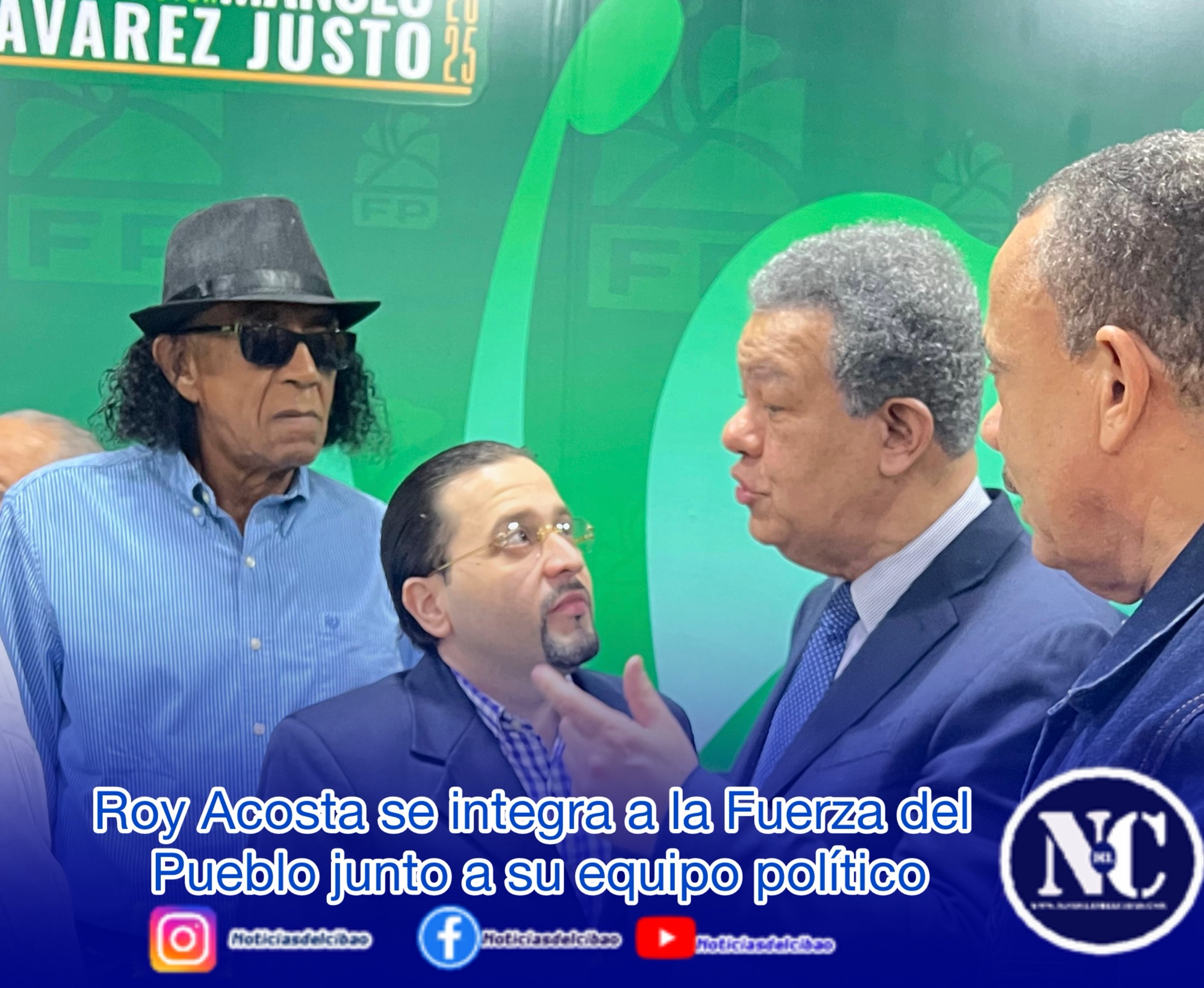 Roy Acosta se integra a la Fuerza del Pueblo junto a su equipo político