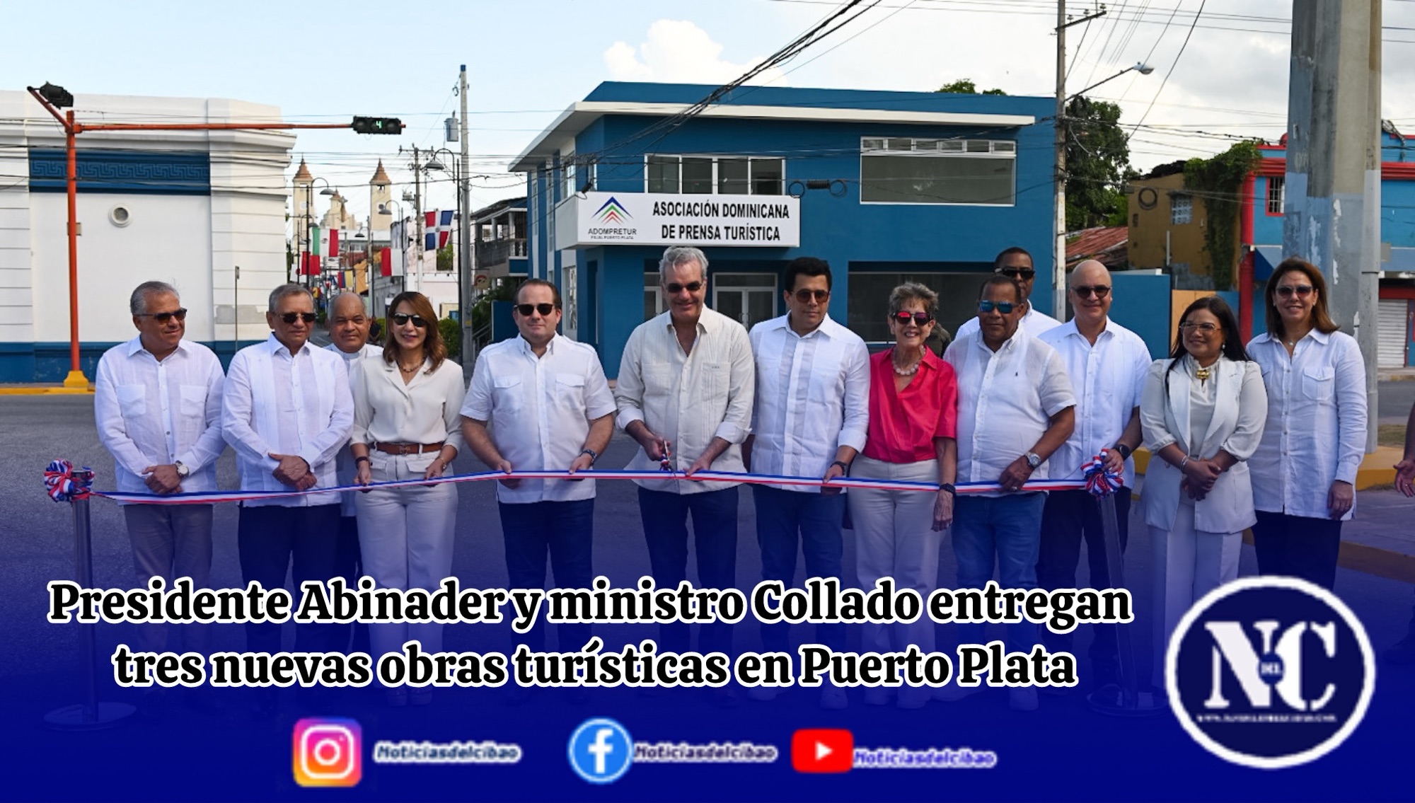 Presidente Abinader y ministro Collado entregan tres nuevas obras turísticas en Puerto Plata
