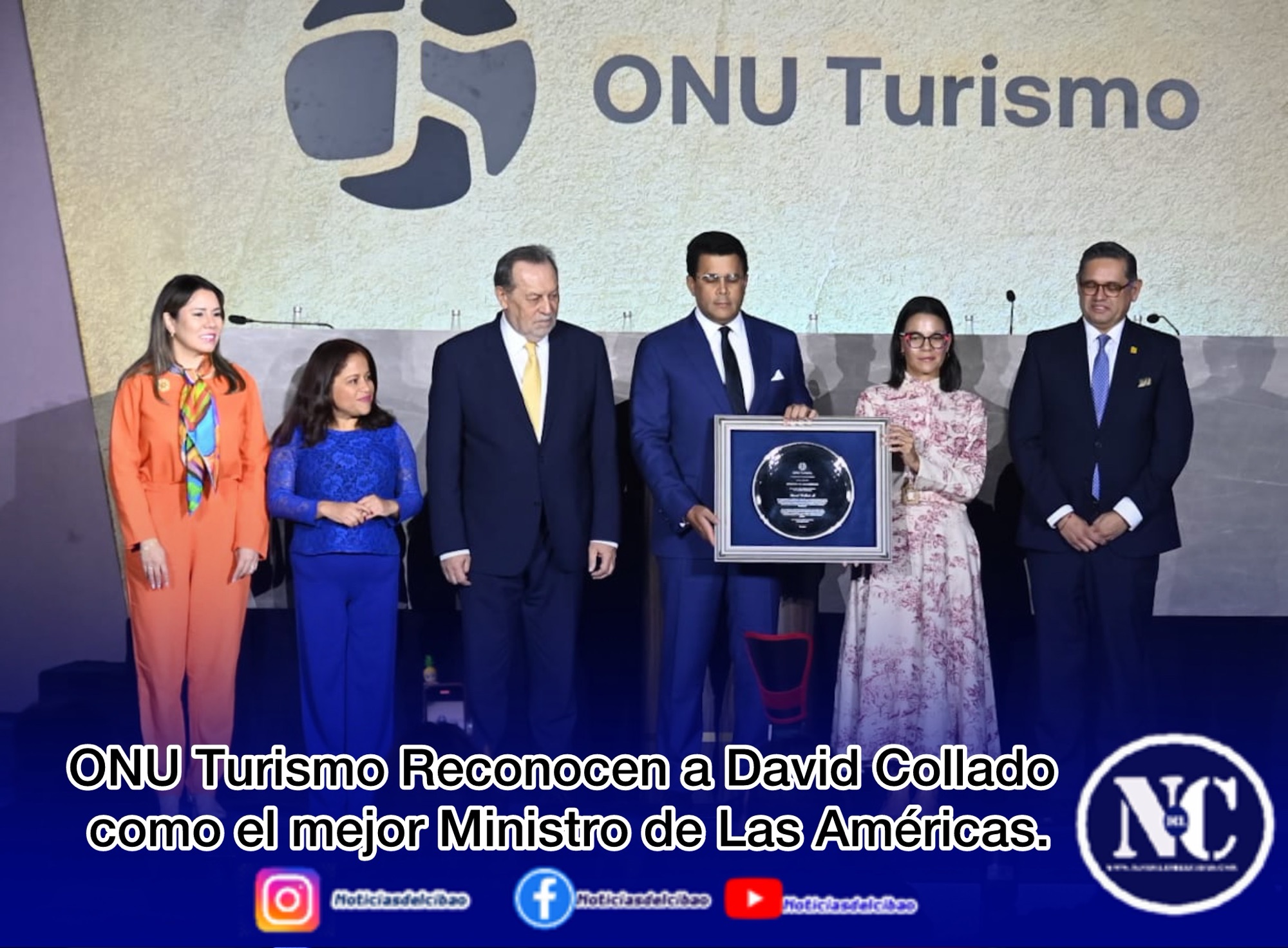 ONU Turismo Reconocen a David Collado como el mejor Ministro de Las Américas.