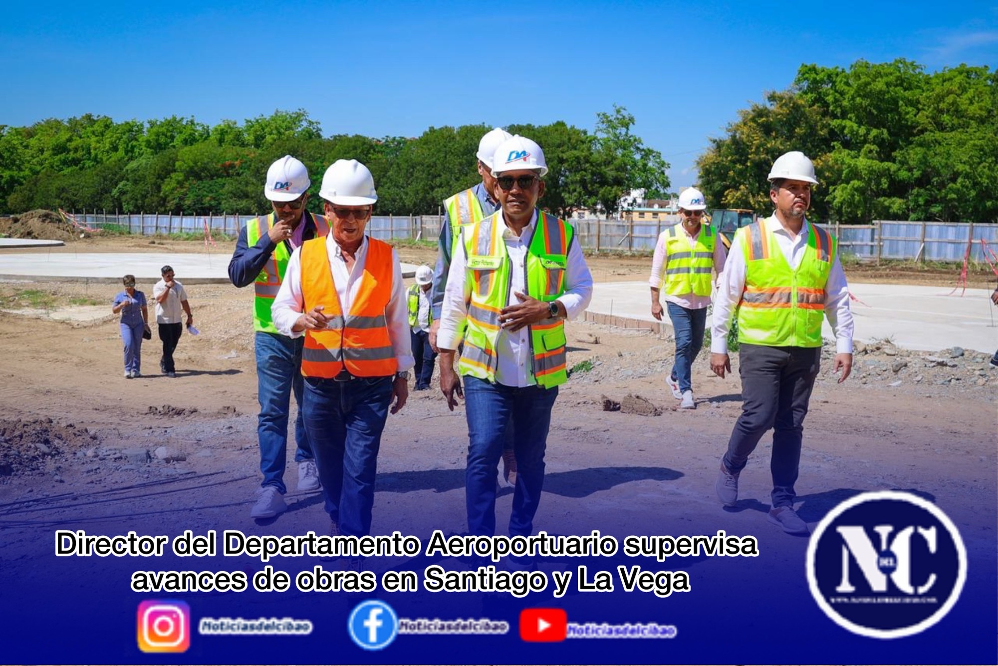 Director del Departamento Aeroportuario supervisa avances de obras en Santiago y La Vega