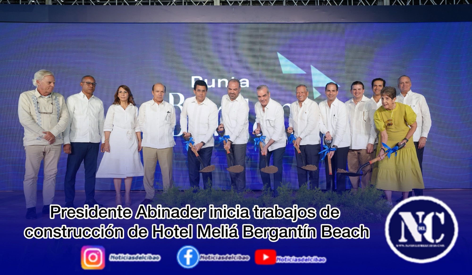 Presidente Abinader inicia trabajos de construcción de Hotel Meliá Bergantín Beach