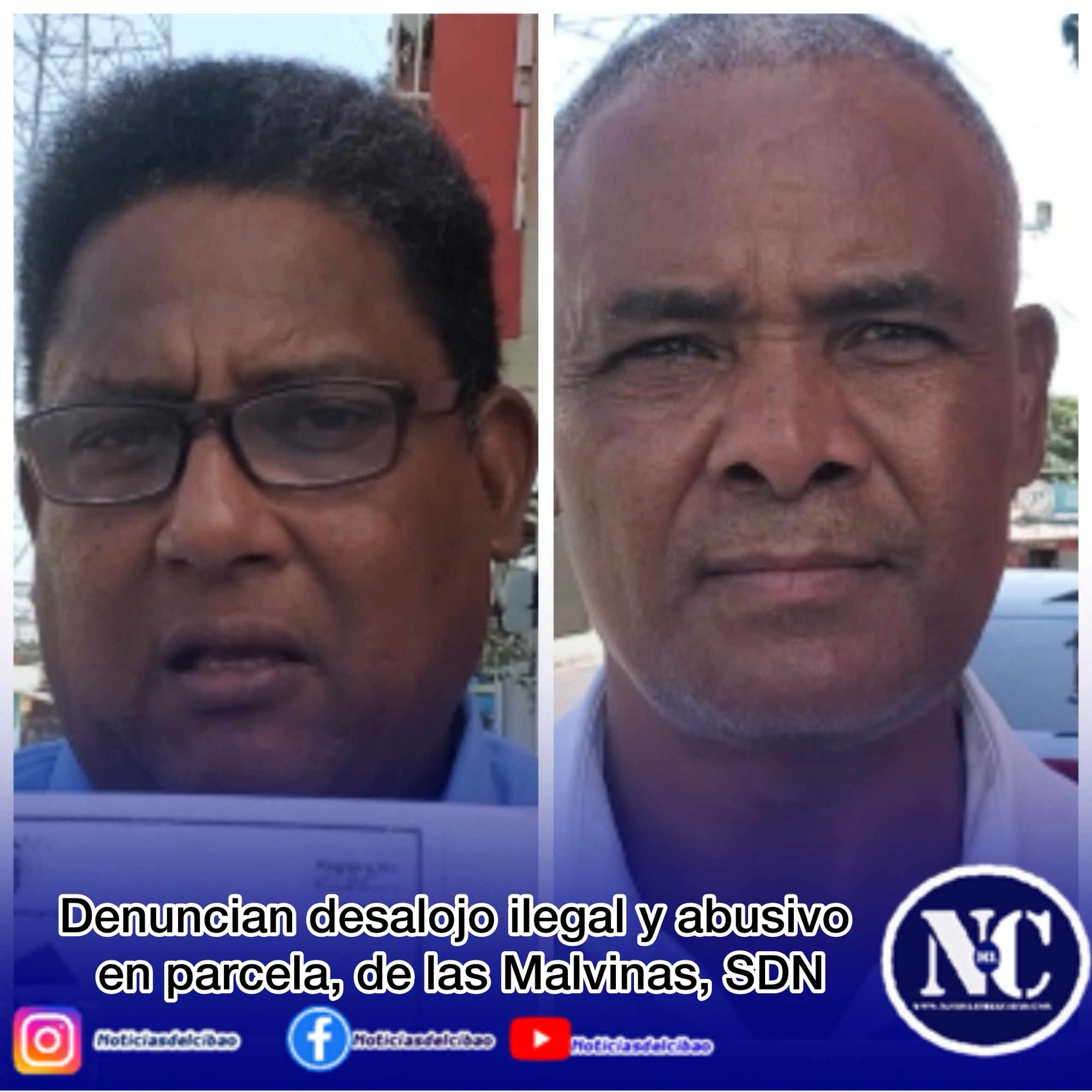 Denuncian desalojo ilegal y abusivo en parcela, de las Malvinas, SDN