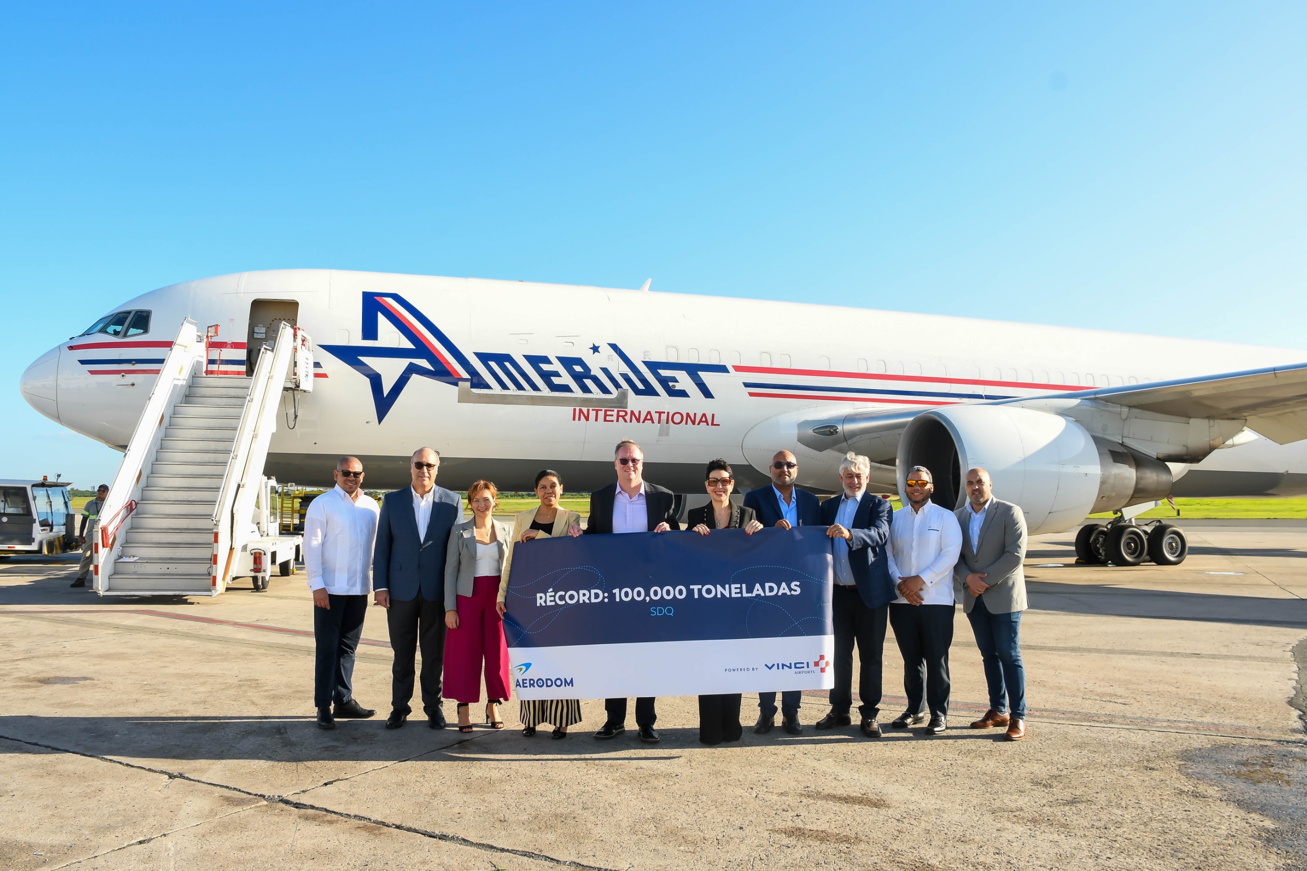 El AILA supera por primera vez las 100,000 toneladas de carga, marcando un hito histórico para la República Dominicana