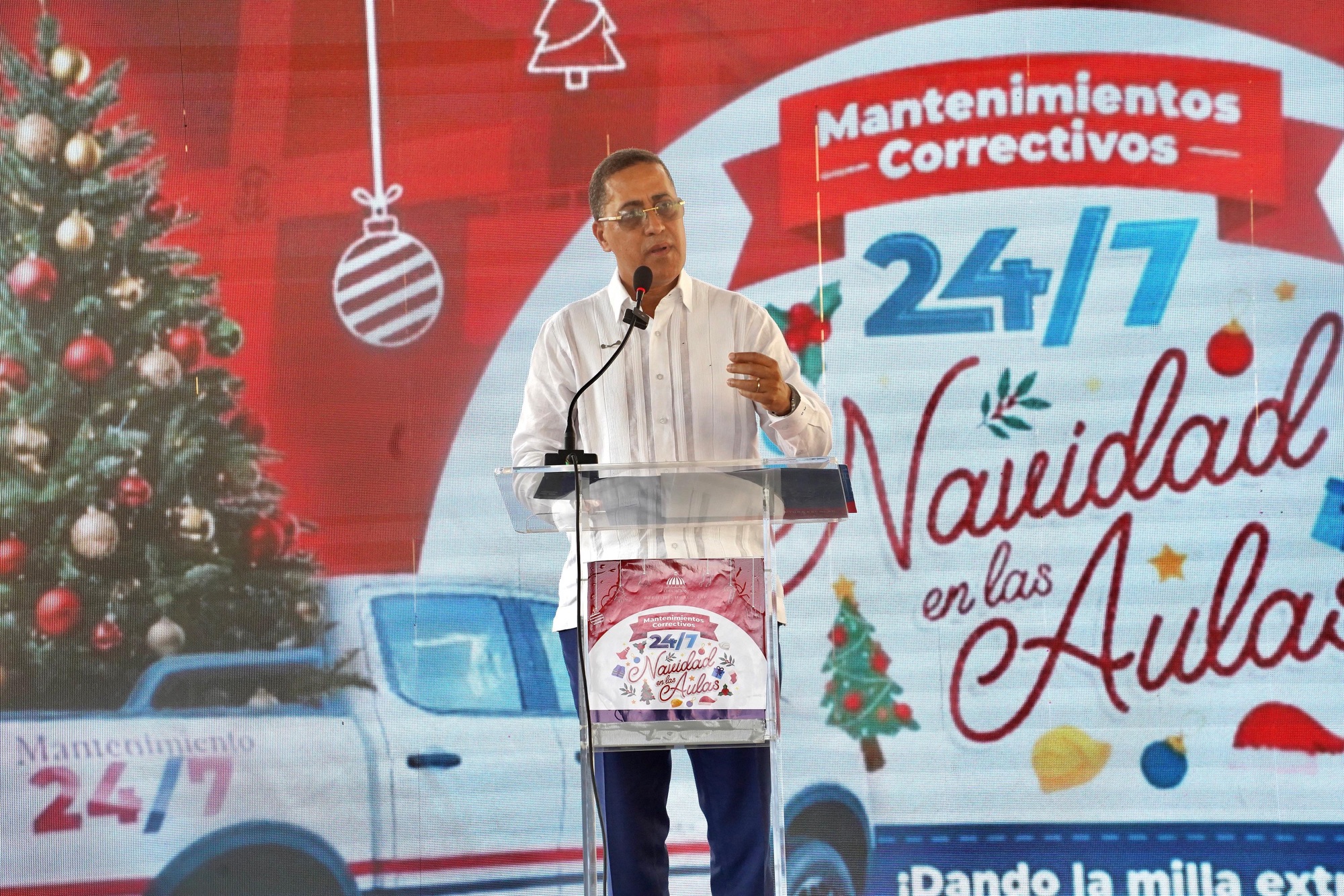 Gobierno lanza programa de Mantenimiento Correctivo en escuelas “Navidad en las Aulas 24/7” a través de Infraestructura Escolar